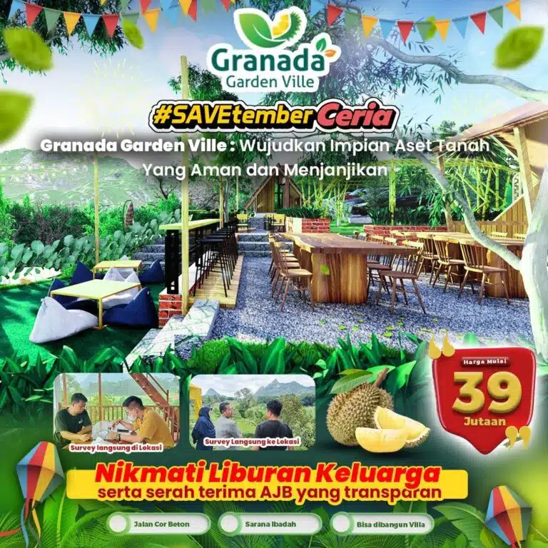 Granada Land 74 Brosur Katalog Promo Granada Garden Ville