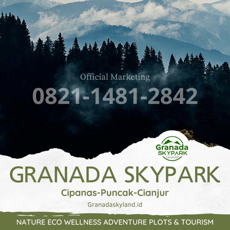 Pemandangan Hutan Pinus Granada Skypark CIpanas